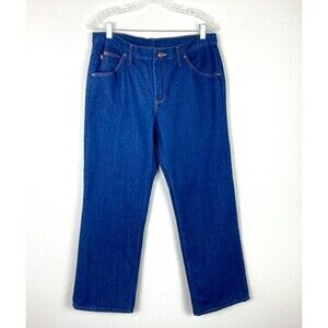 Red Kap Women’s Jeans Relaxed Straight Leg Work Uniform Size 12  34 x 29
